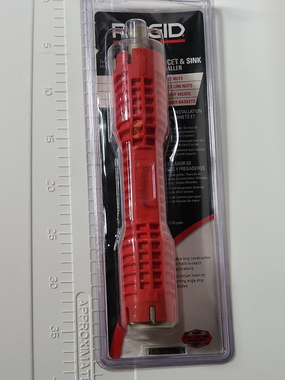 Red Faucet & Sink Installer Tool - Heavy-Duty Plumbing Aid